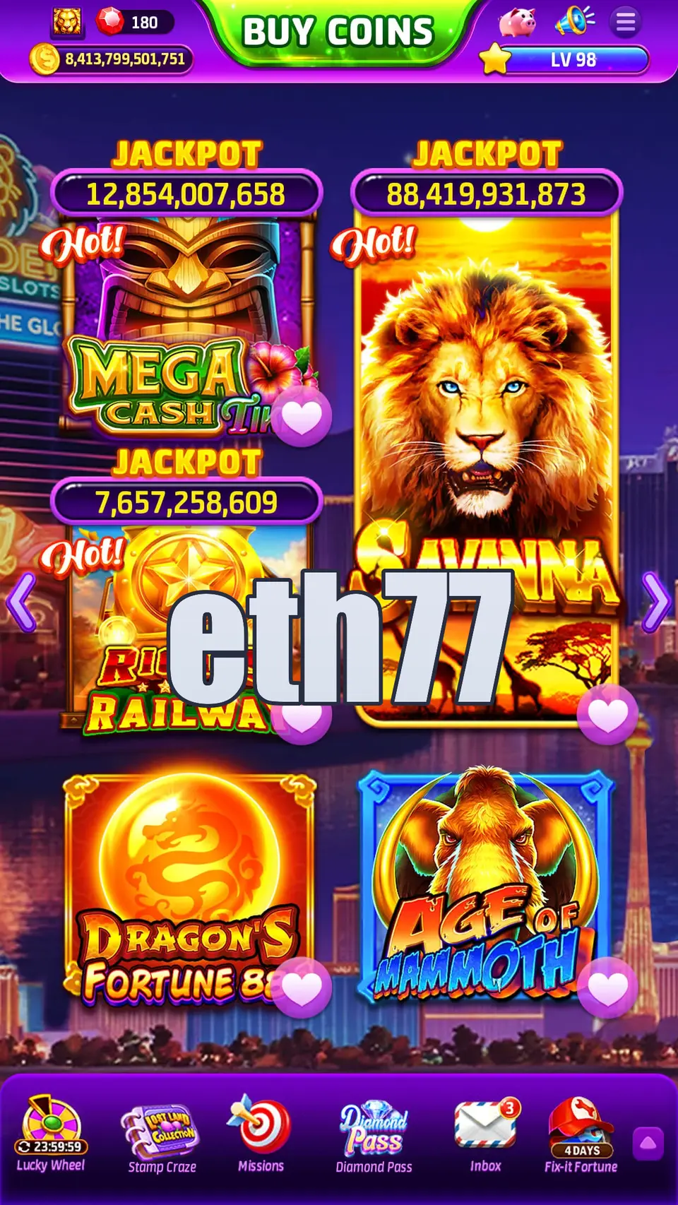 eth77 Tangkapan Layar - APK Resmi